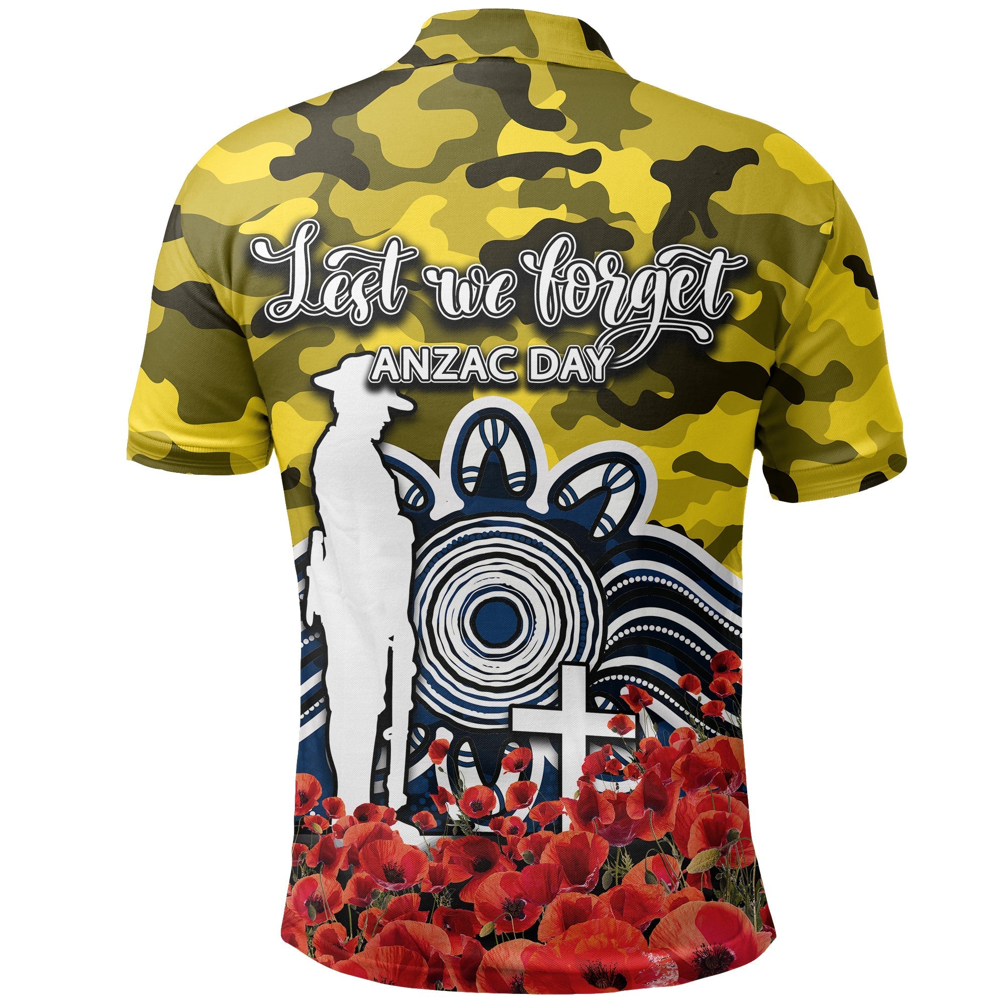 north-queensland-cowboys-polo-shirt-anzac-day-poppy-flowers-with-army-patterns