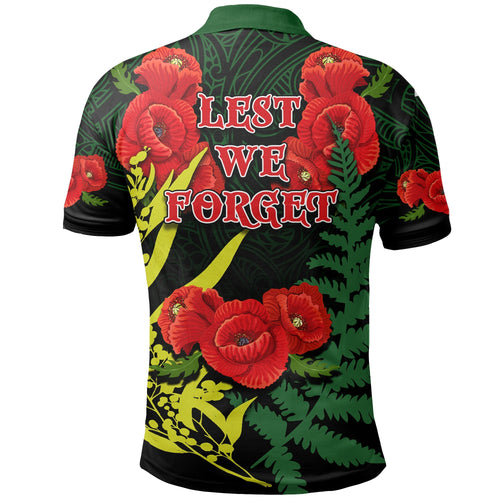 anzac-day-polo-shirt-maori-patterns-green-color