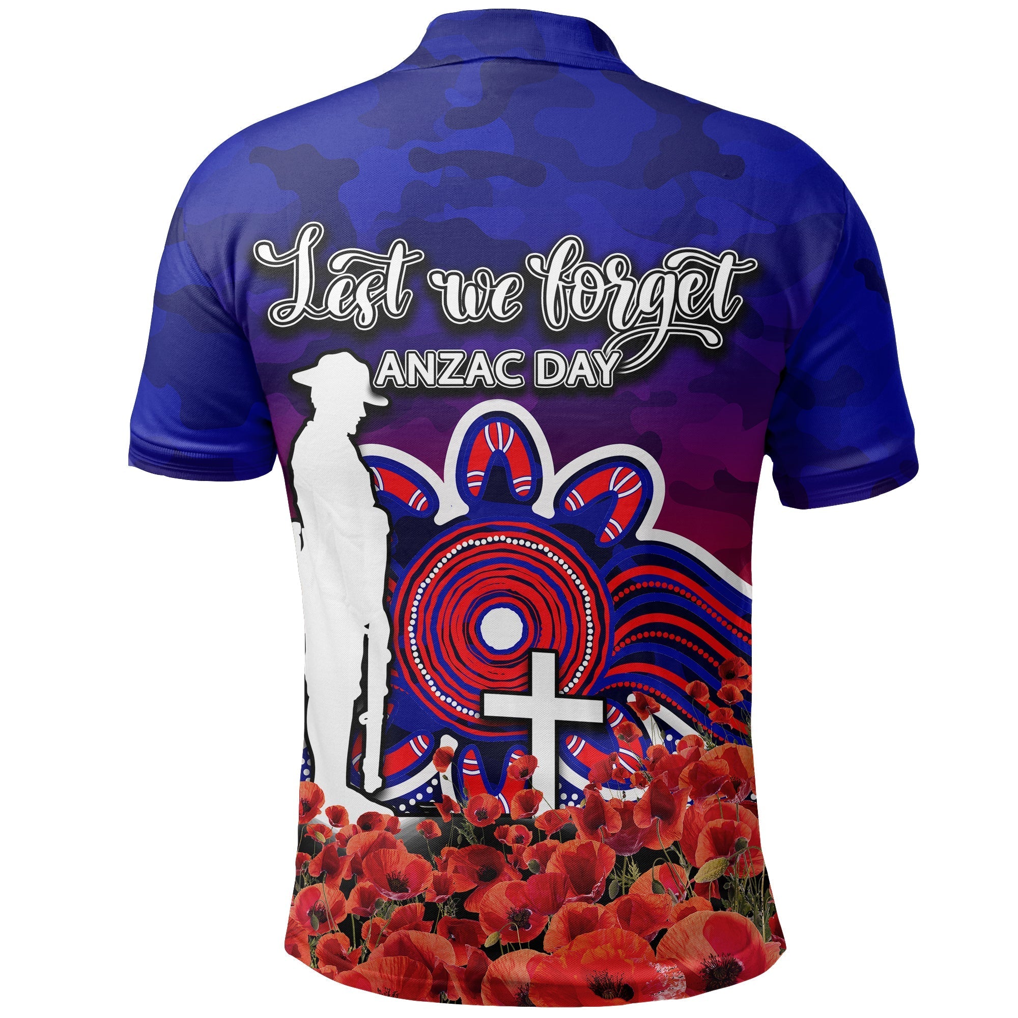 newcastle-knights-polo-shirt-anzac-day-poppy-flowers-with-army-patterns