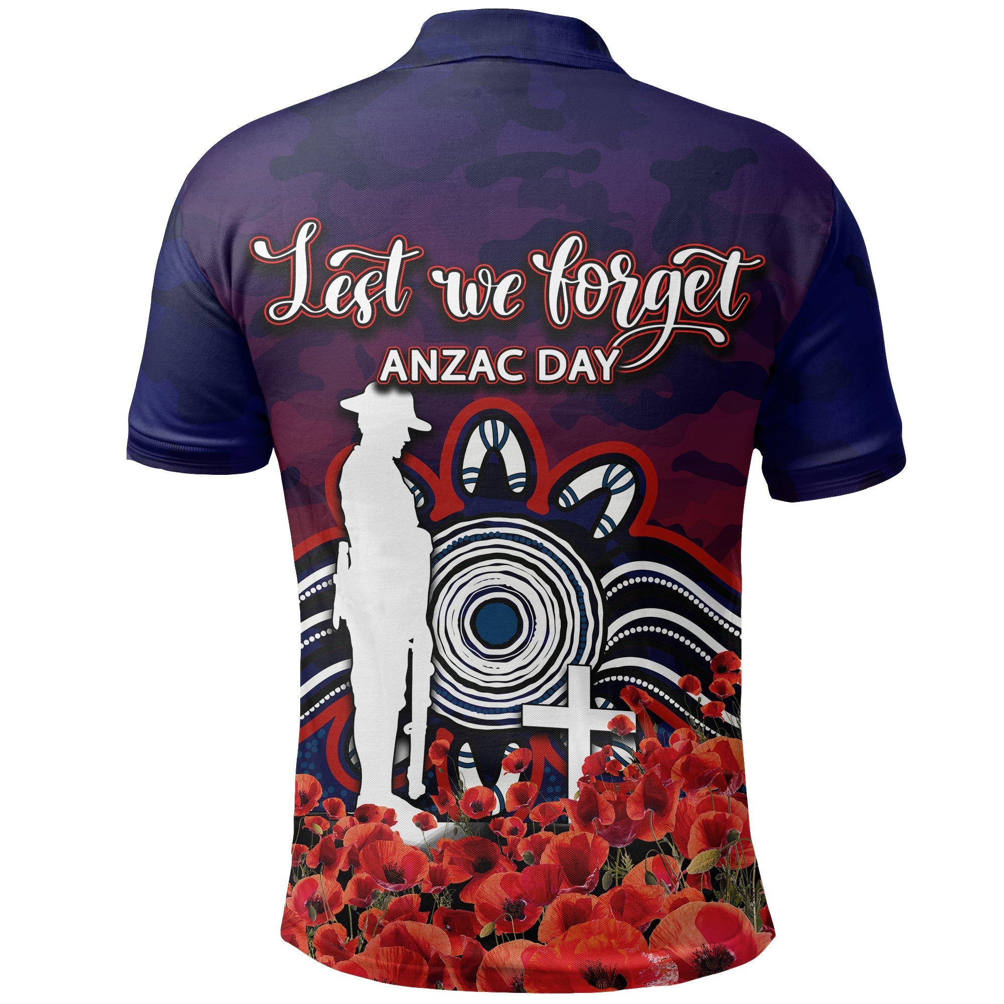 sydney-roosters-polo-shirt-anzac-day-poppy-flowers-with-army-patterns