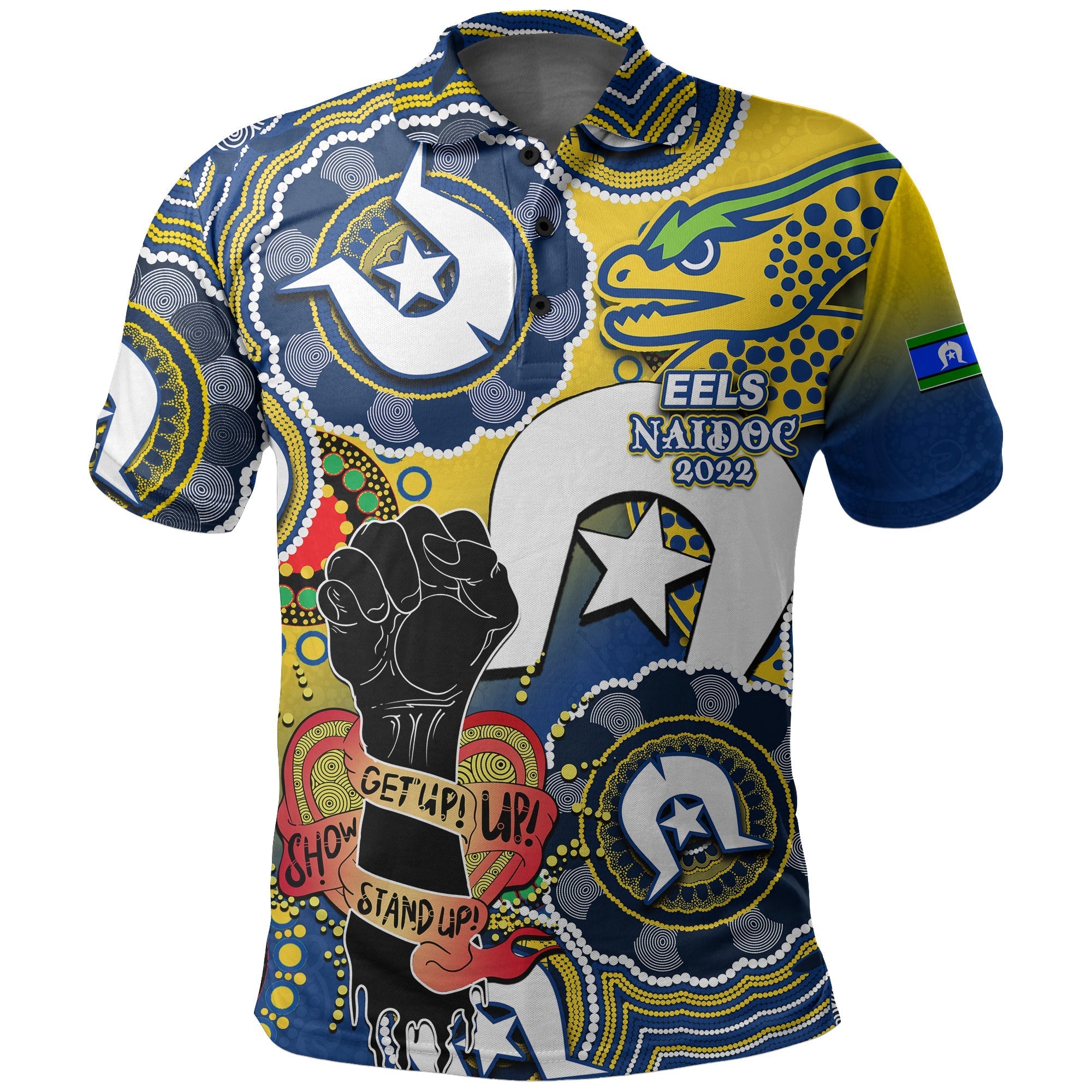 custom-personalised-eels-rugby-naidoc-week-2022-polo-shirt-lets-fight-together-no1