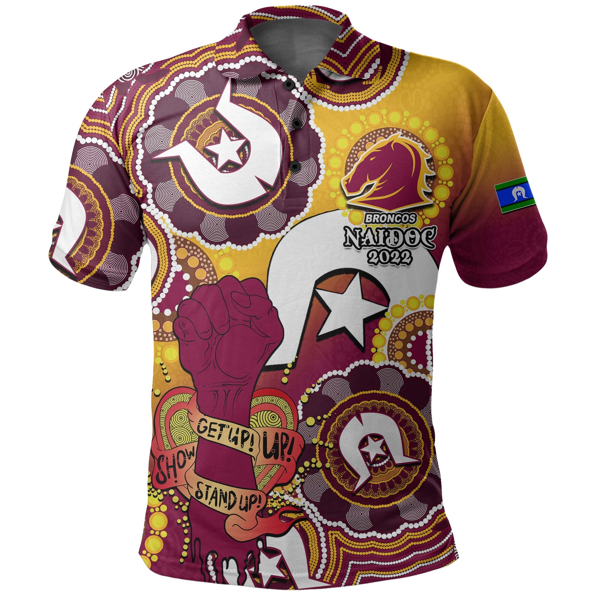 custom-personalised-broncos-rugby-naidoc-week-2022-polo-shirt-lets-fight-together-no1
