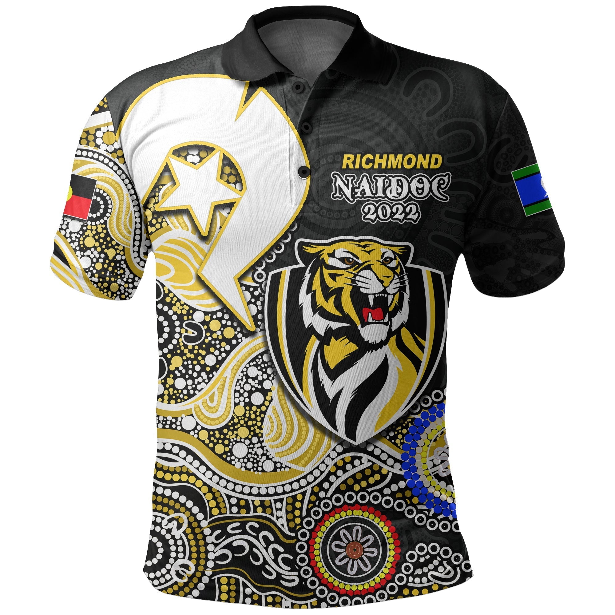tigers-australian-football-polo-shirt-naidoc-2022-patterns