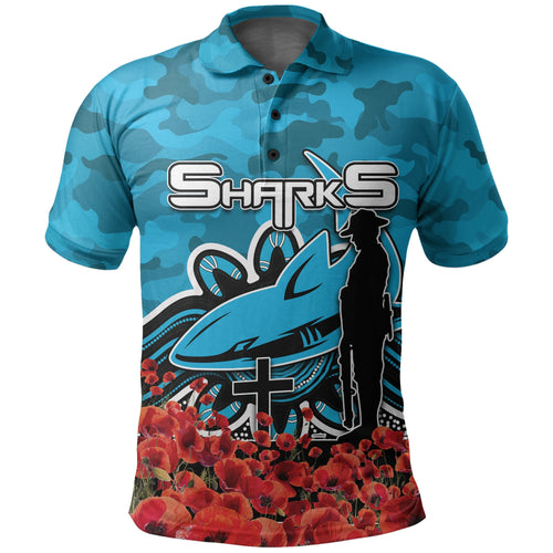 cronulla-sutherland-sharks-polo-shirt-anzac-day-poppy-flowers-with-army-patterns
