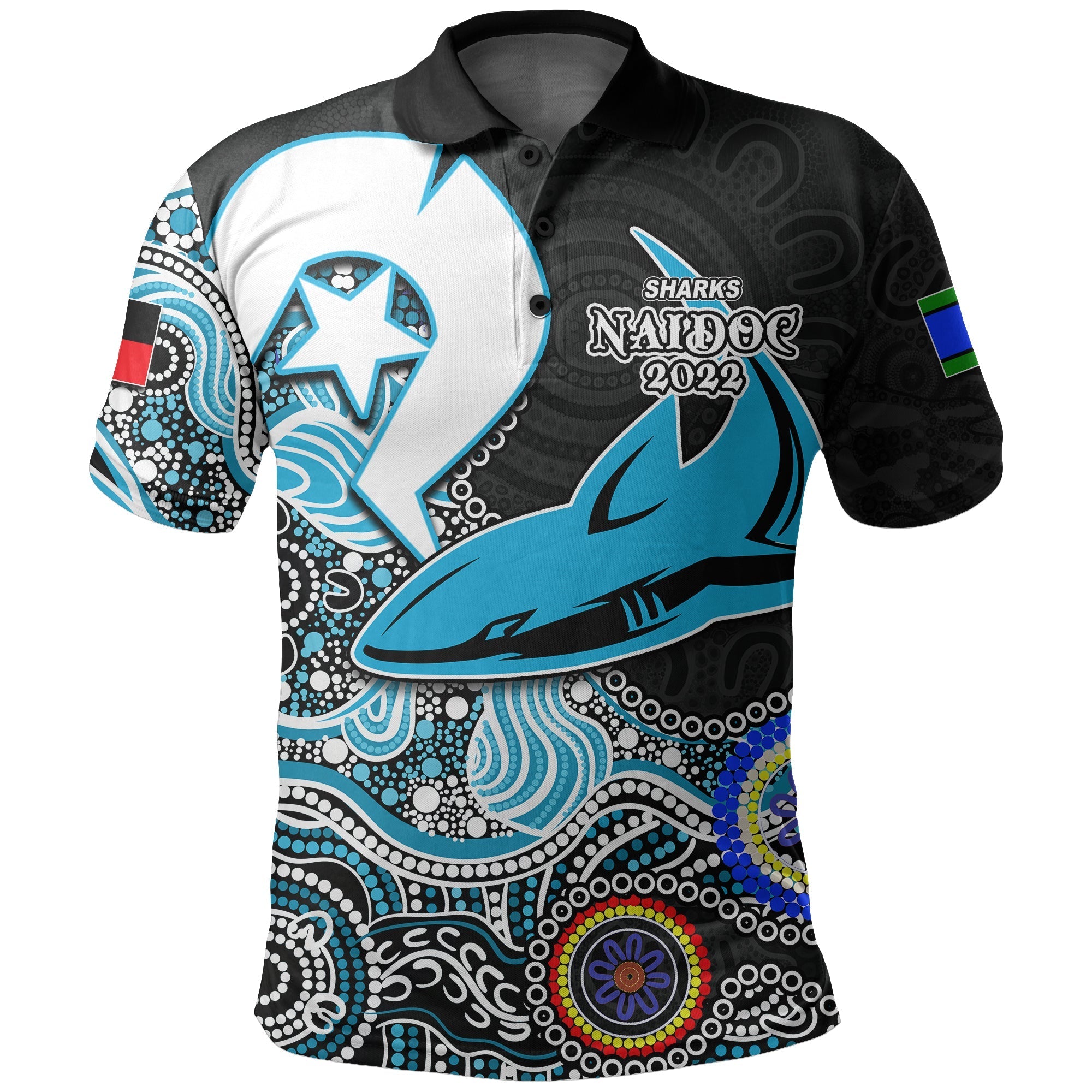 sharks-rugby-polo-shirt-naidoc-2022-patterns