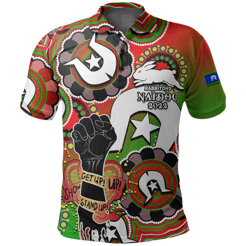 custom-personalised-rabbitohs-rugby-naidoc-week-2022-polo-shirt-lets-fight-together