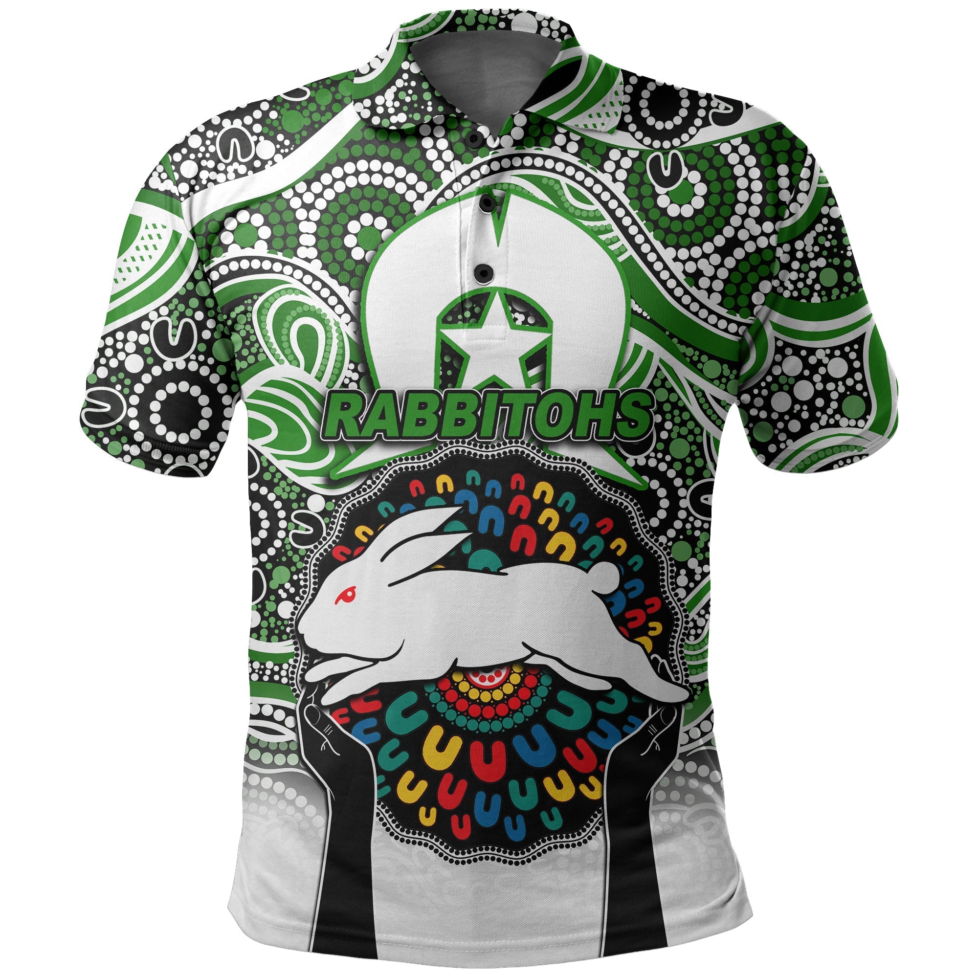 rabbitohs-rugby-polo-shirt-naidoc-week-2021-no1