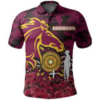 Broncos Polo Shirts  Anzac Day Poppy Flowers With Army Patterns