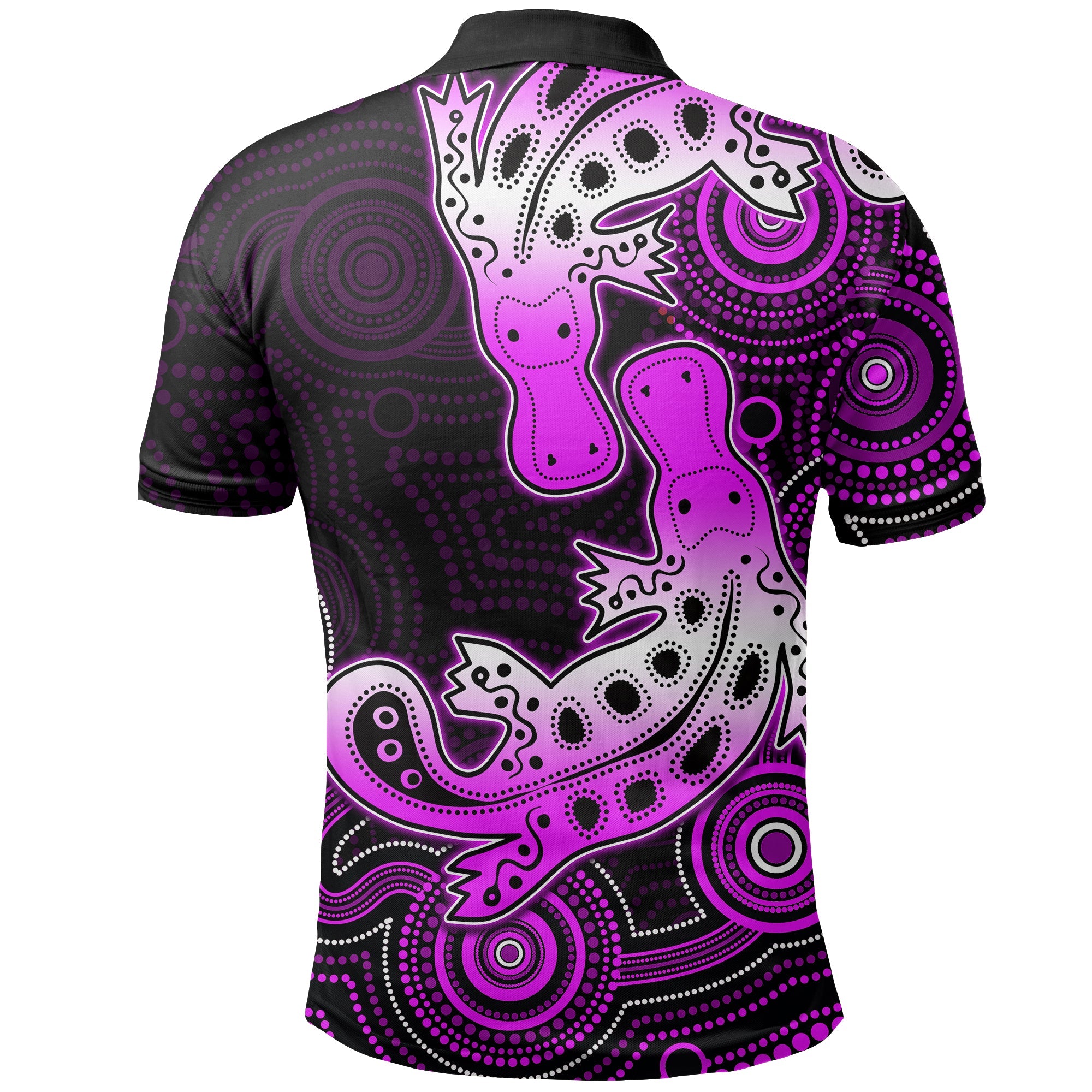 custom-personalisedaboriginal-platypus-polo-shirt-dot-patterns-style-no-1