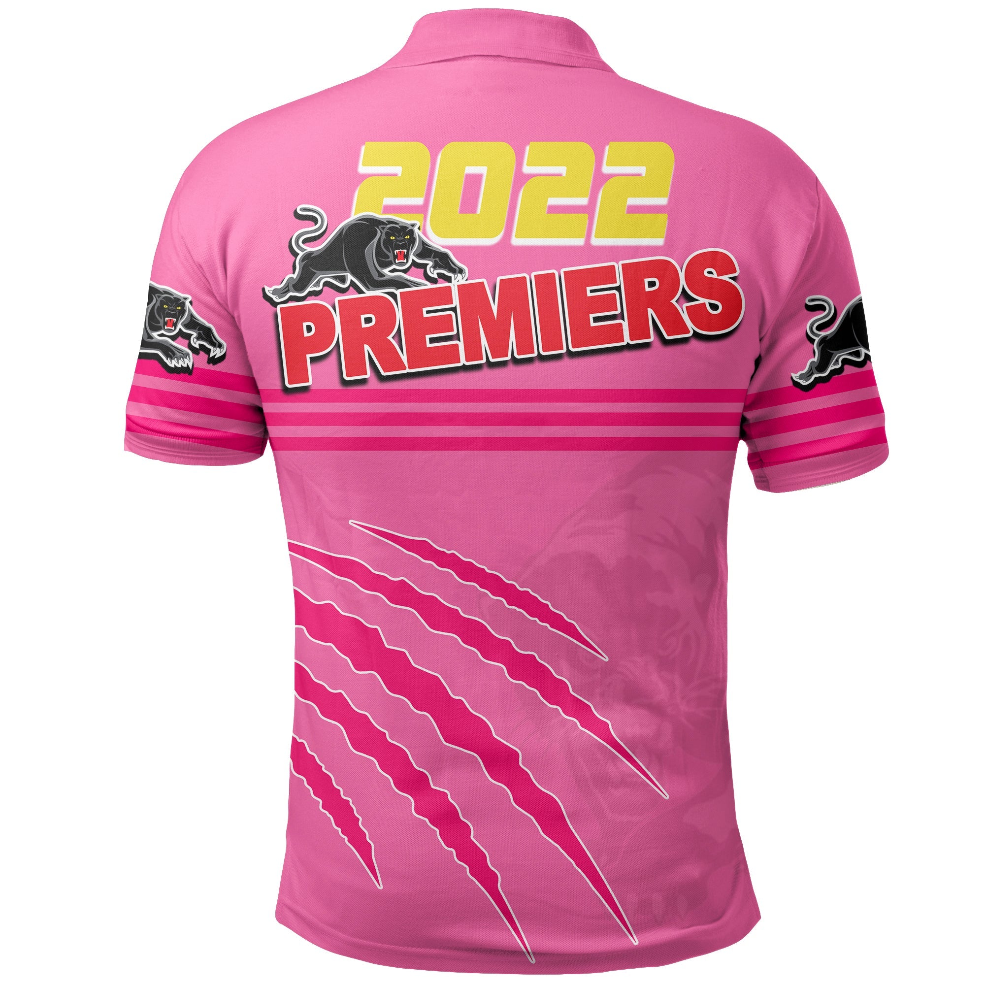 Panthers Rugby Polo Shirt Premiers 2022 Pink Vibe LT6