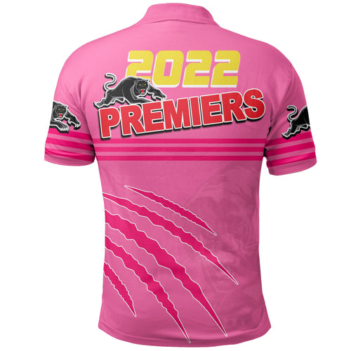 Panthers Rugby Polo Shirt Premiers 2022 Pink Vibe LT6
