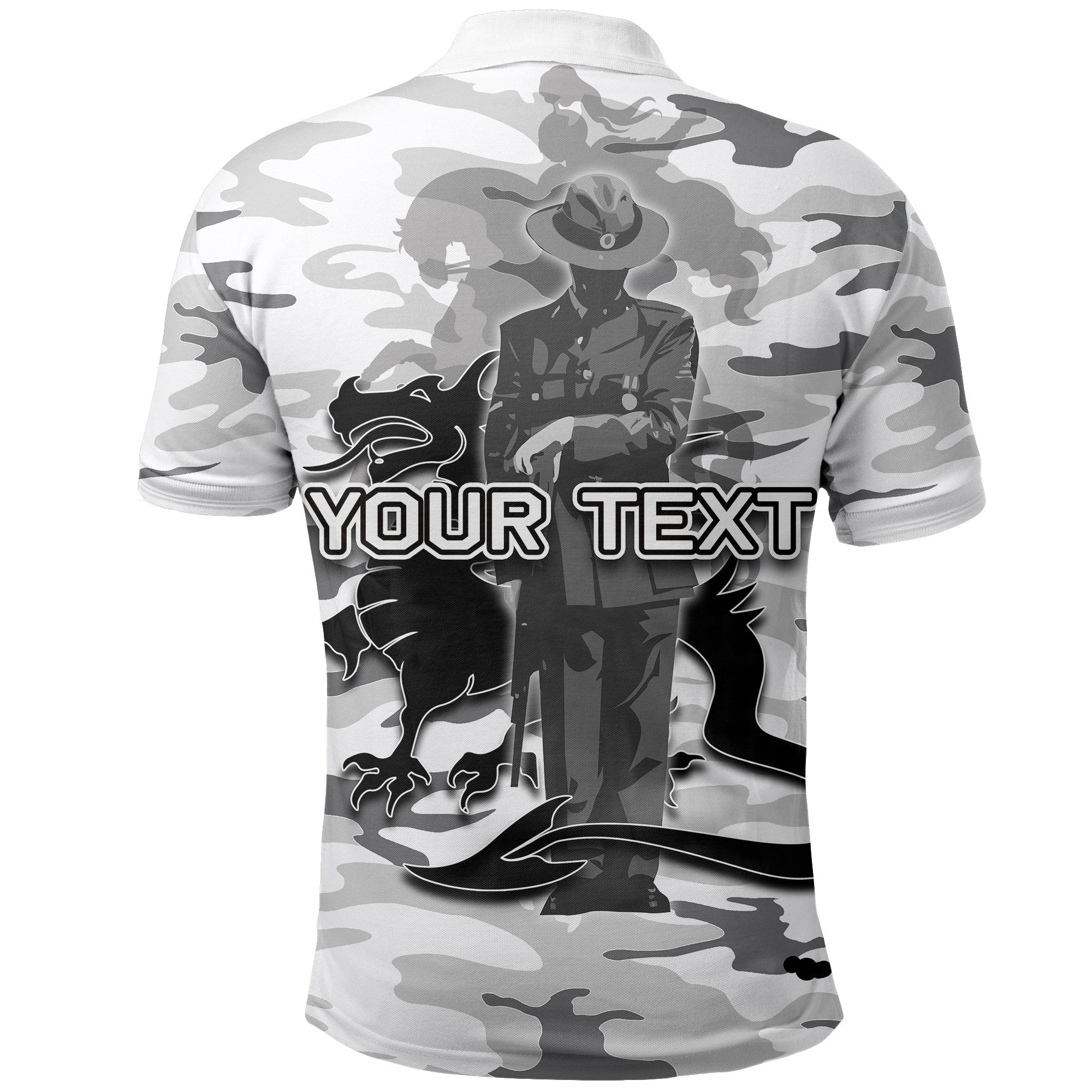 custom-personalisedst-george-polo-shirt-anzac-day-army-patterns-white