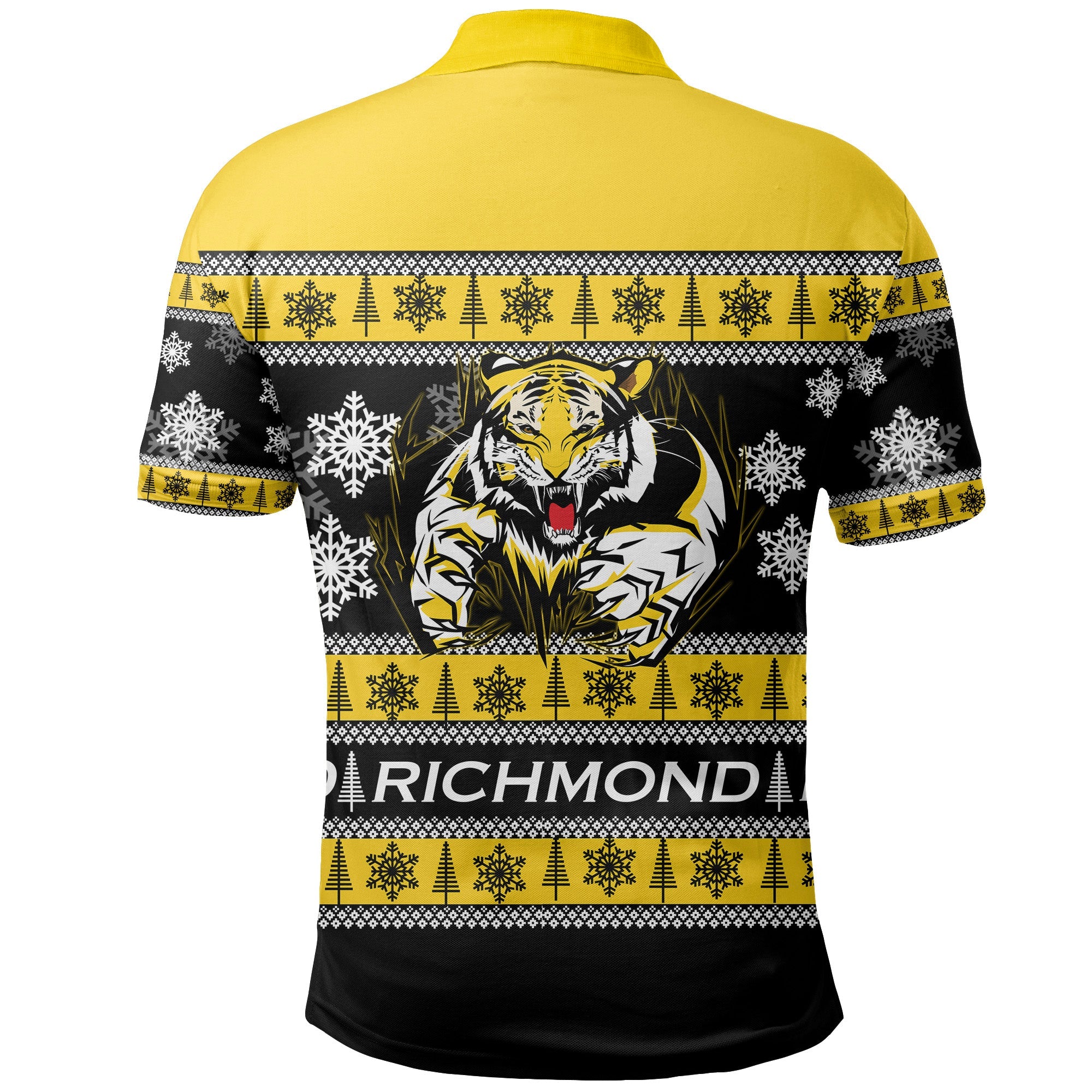 richmond-tigers-polo-shirt-christmas-2021-style