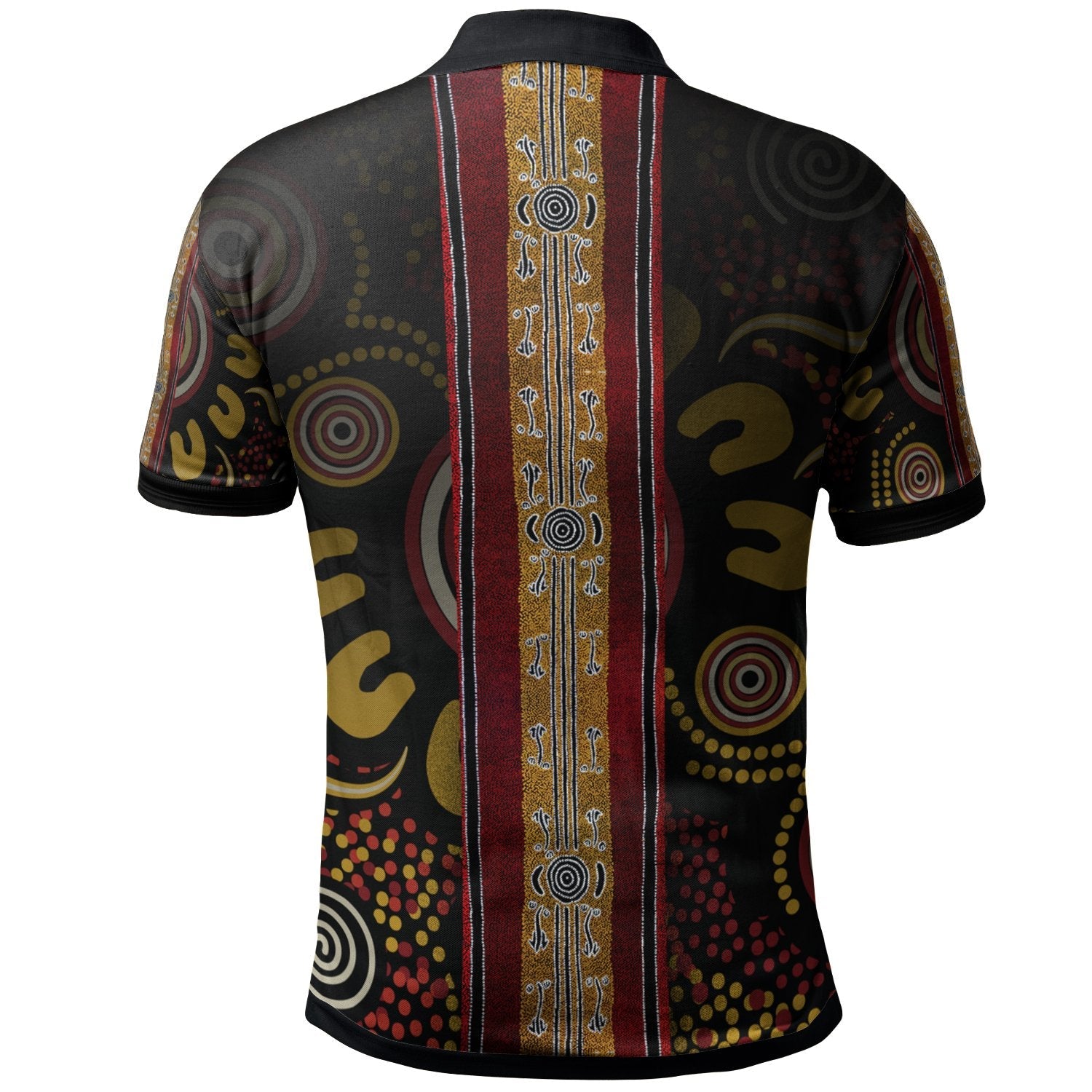 polo-aboriginal-dot-panting-art-stripe-lines