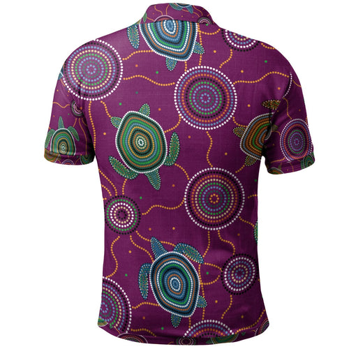 polo-aboriginal-turtle-purple-australia-dot-patterns