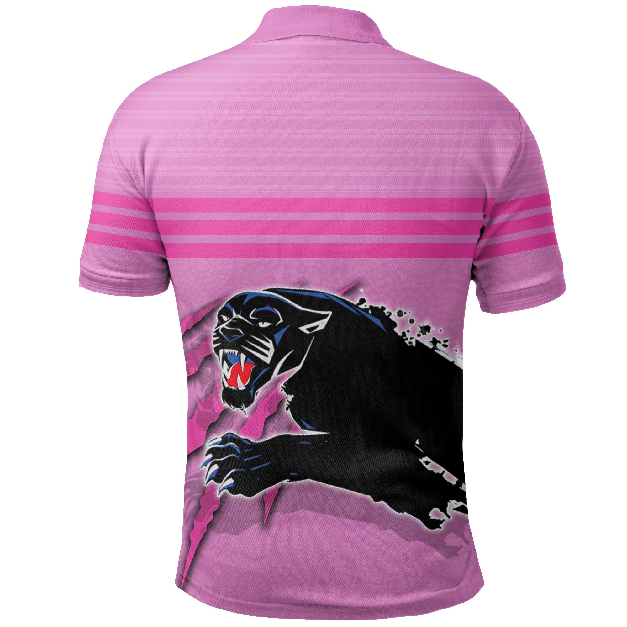 panthers-polo-shirt-aboriginal-dot-patterns-pink-style
