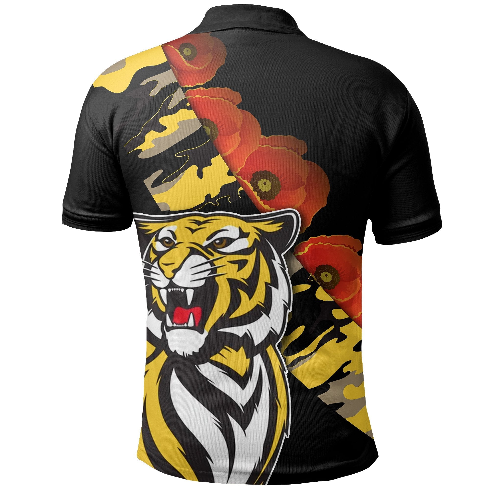 richmond-tigers-polo-shirt-anzac-day-poppy-flowers