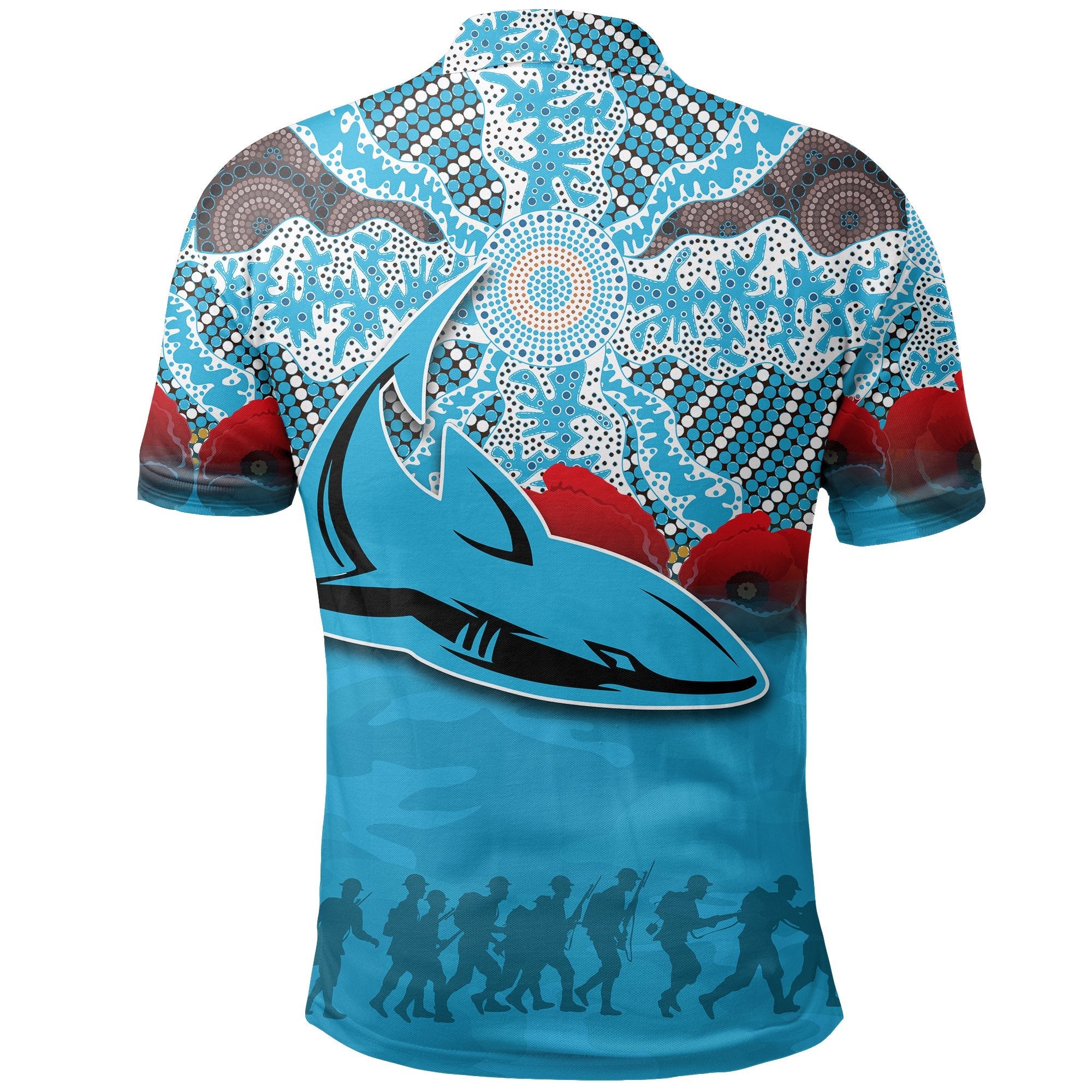 sharks-aboriginal-polo-shirt-anzac-day