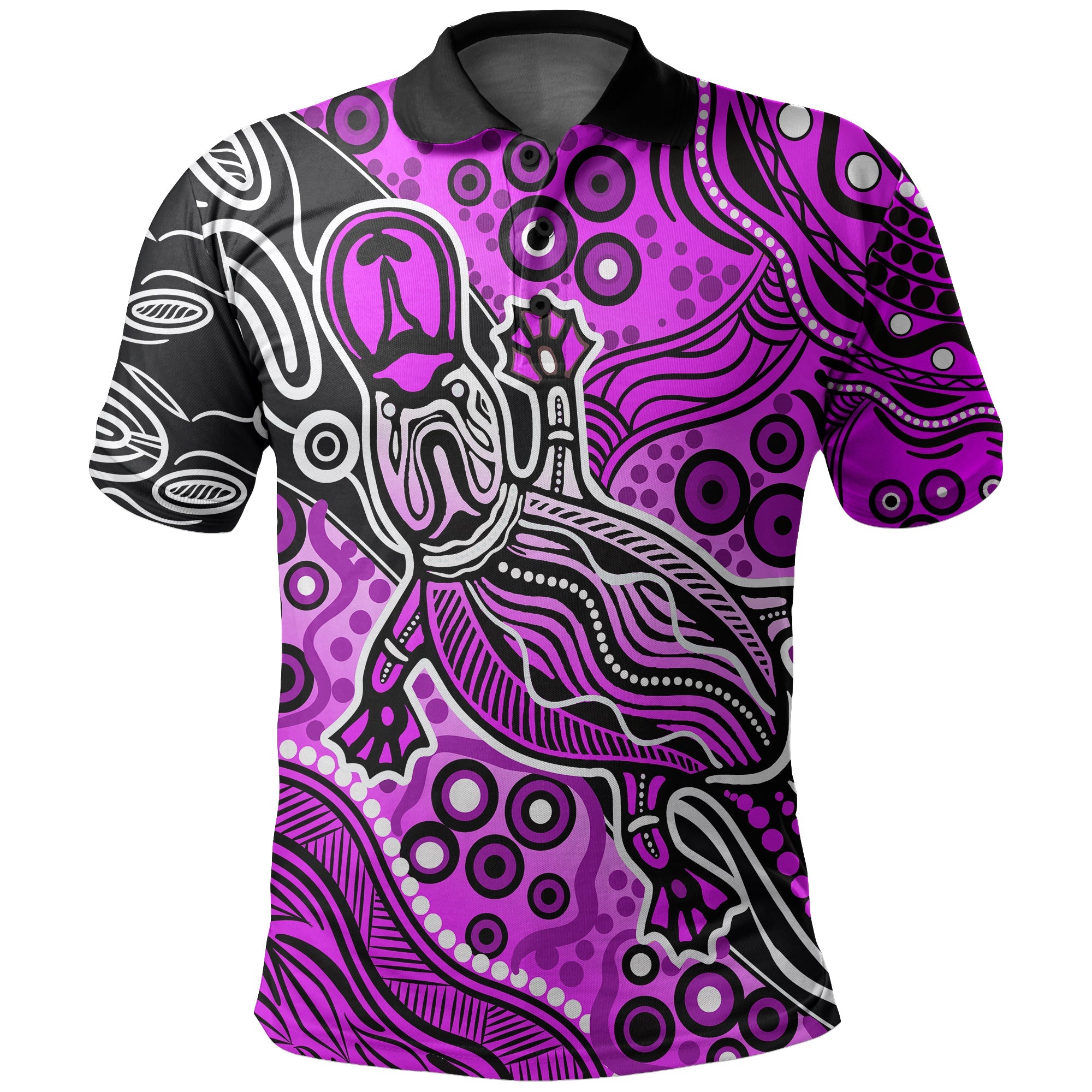 aboriginal-platypus-polo-shirt-tribal-no-1