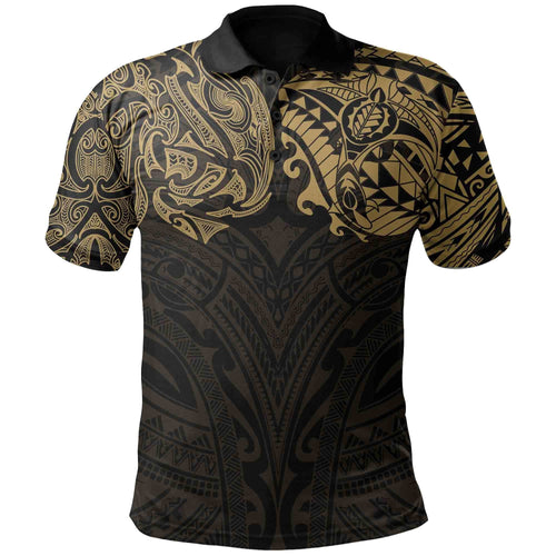 new-zealand-polo-shirt-maori-polynesian-tattoo-gold