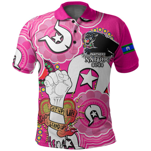 custom-personalised-panthers-rugby-naidoc-week-2022-polo-shirt-lets-fight-together-pink-style