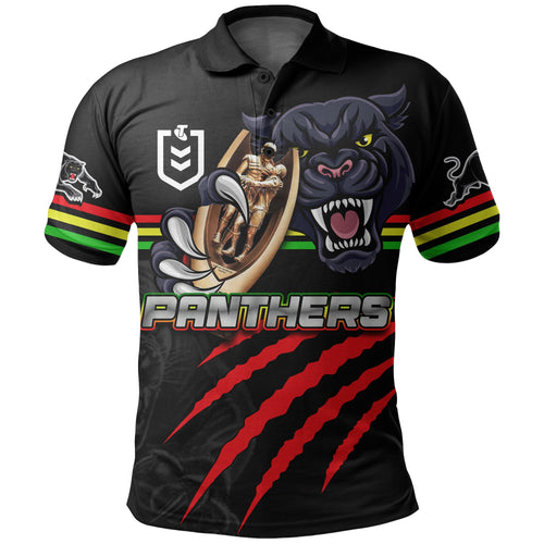 Panthers Rugby Polo Shirt Premiers 2022 Black Vibe