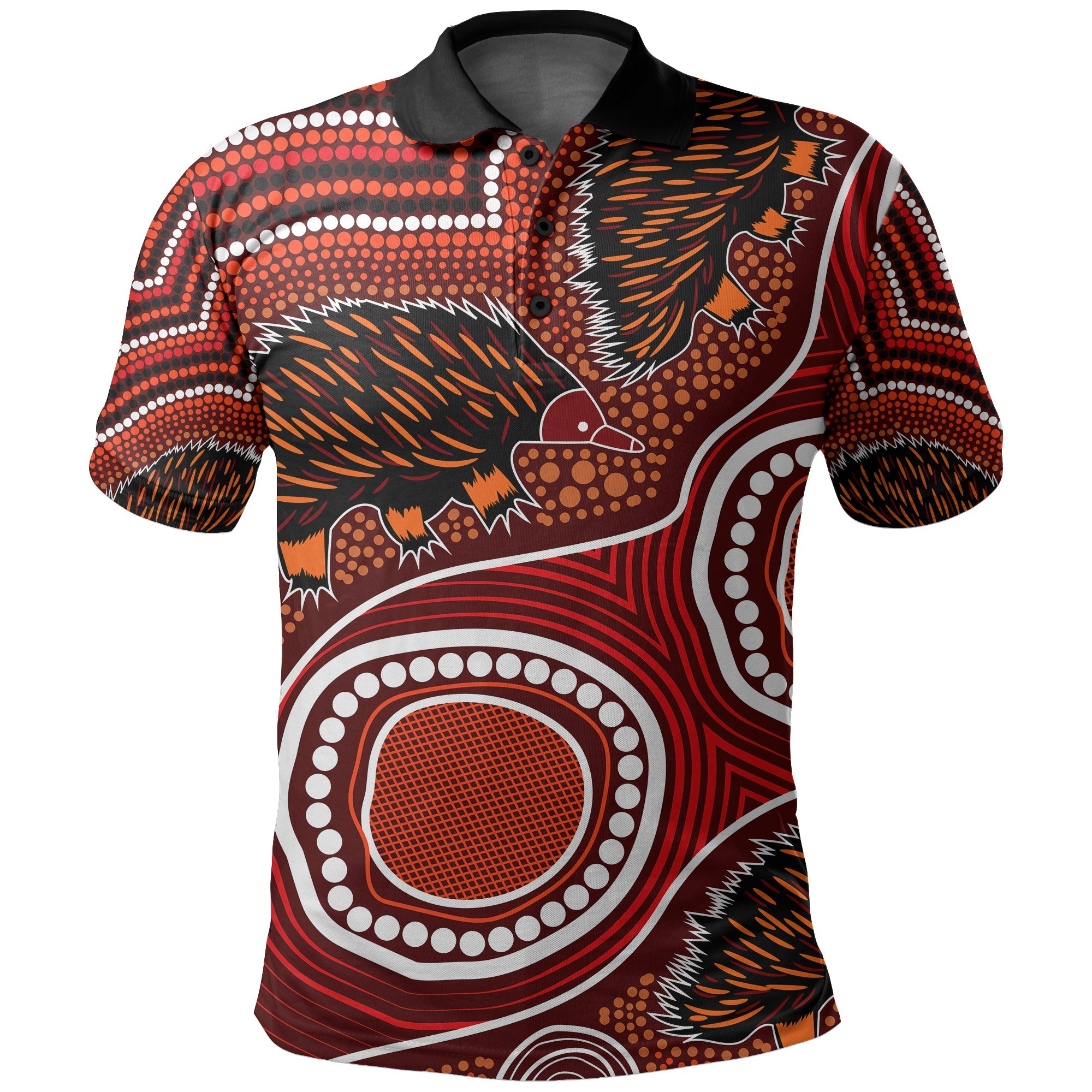 echidna-aboriginal-polo-shirt-style-no-2