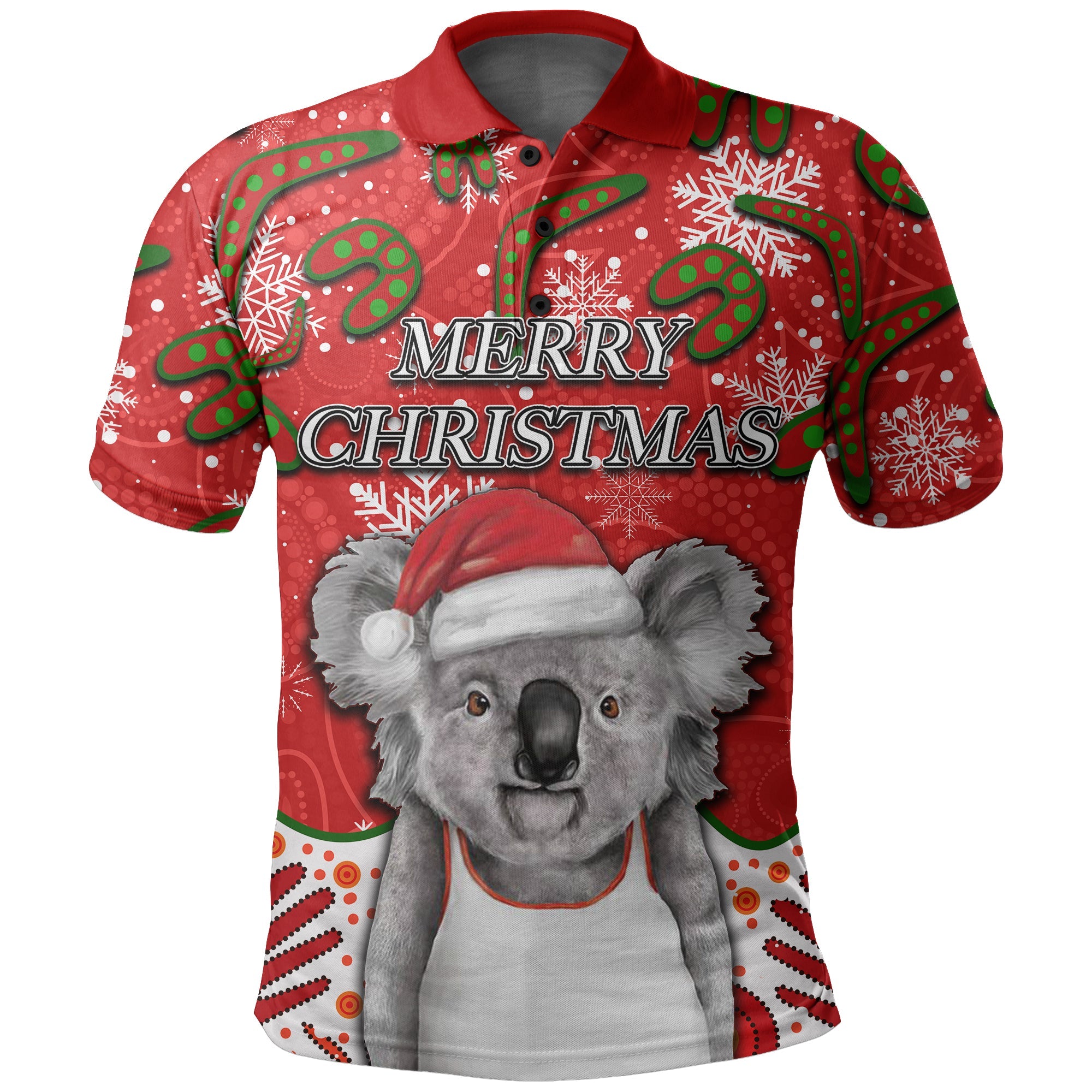 australia-koala-polo-shirt-christmas-mix-aboriginal