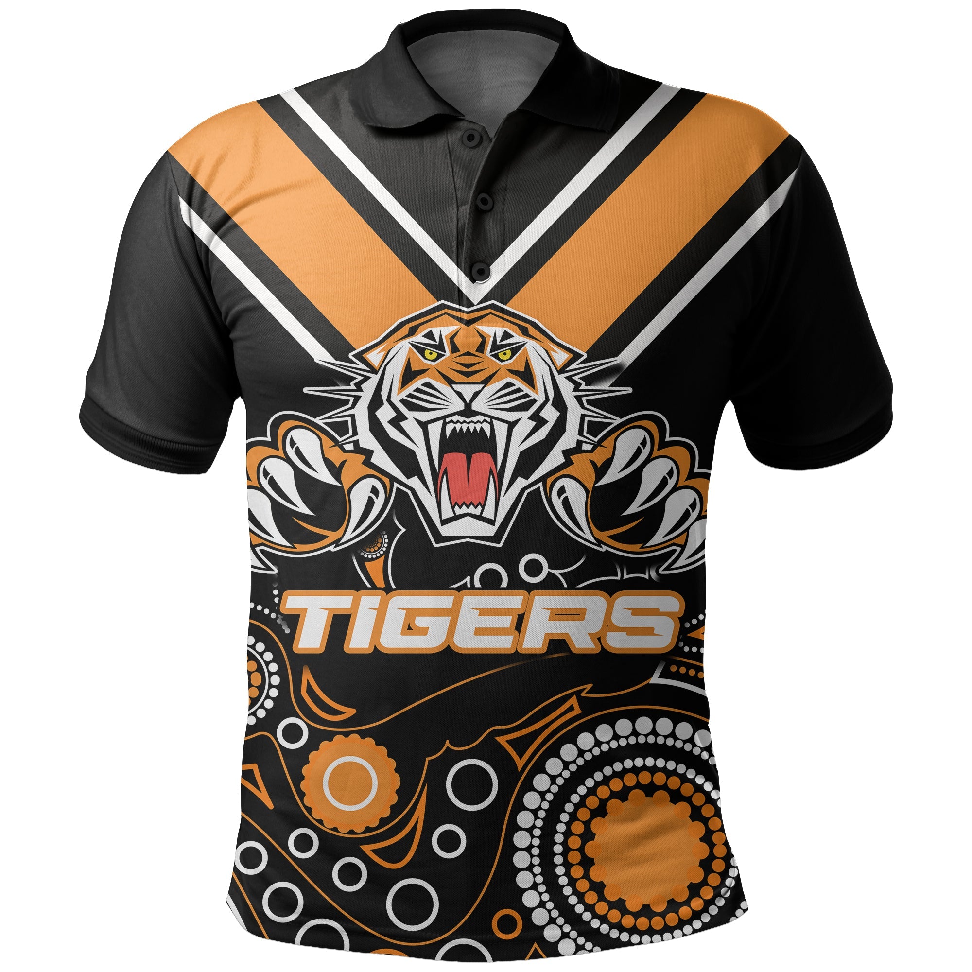 custom-personalisedwests-tigers-polo-shirt-aboriginal-symbol