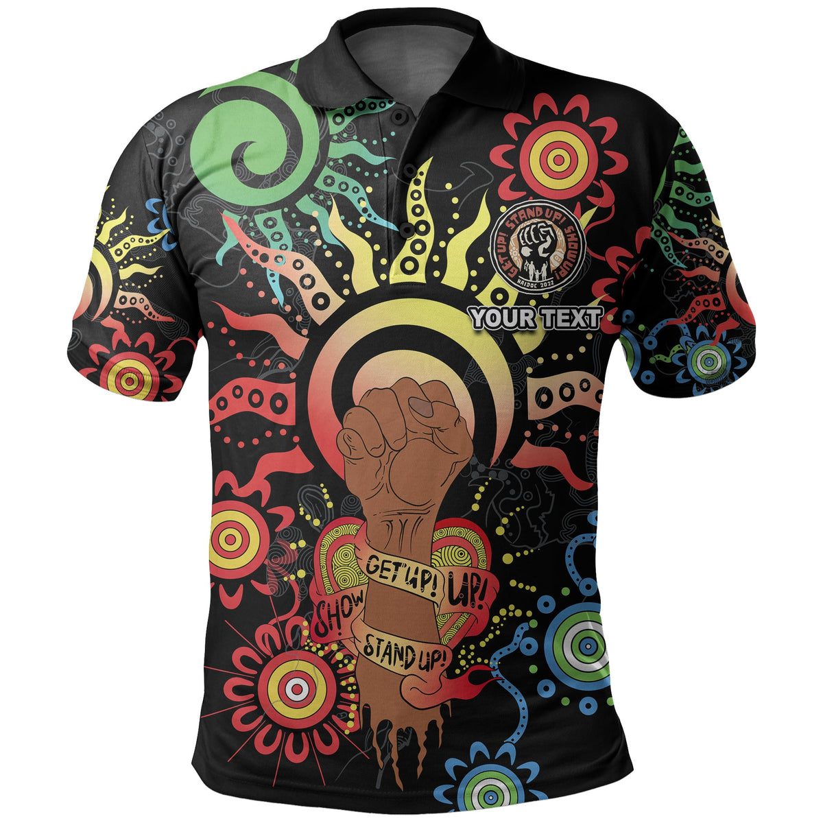 custom-personalised-naidoc-week-2022-polo-shirt-lets-fight-together