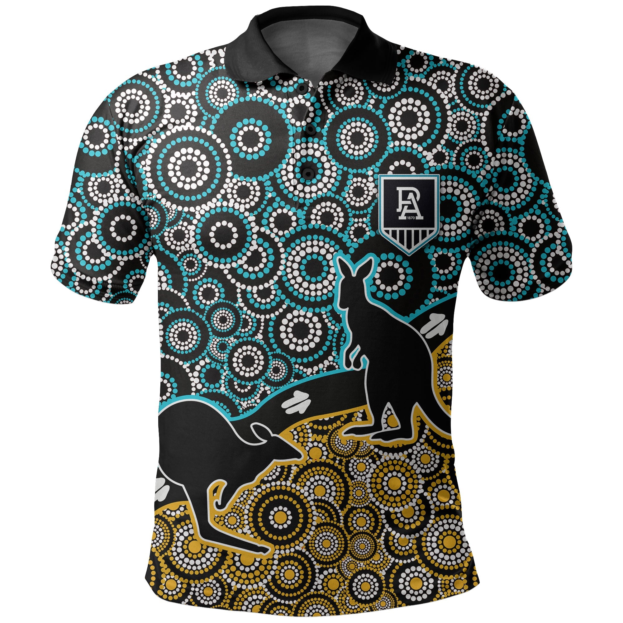 custom-personalised-port-adelaide-polo-shirt-power-aboriginal-circles