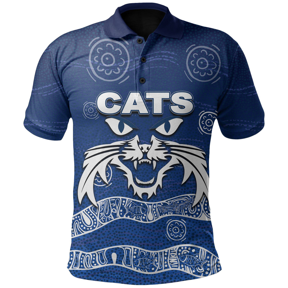 cats-polo-shirt-aboriginal