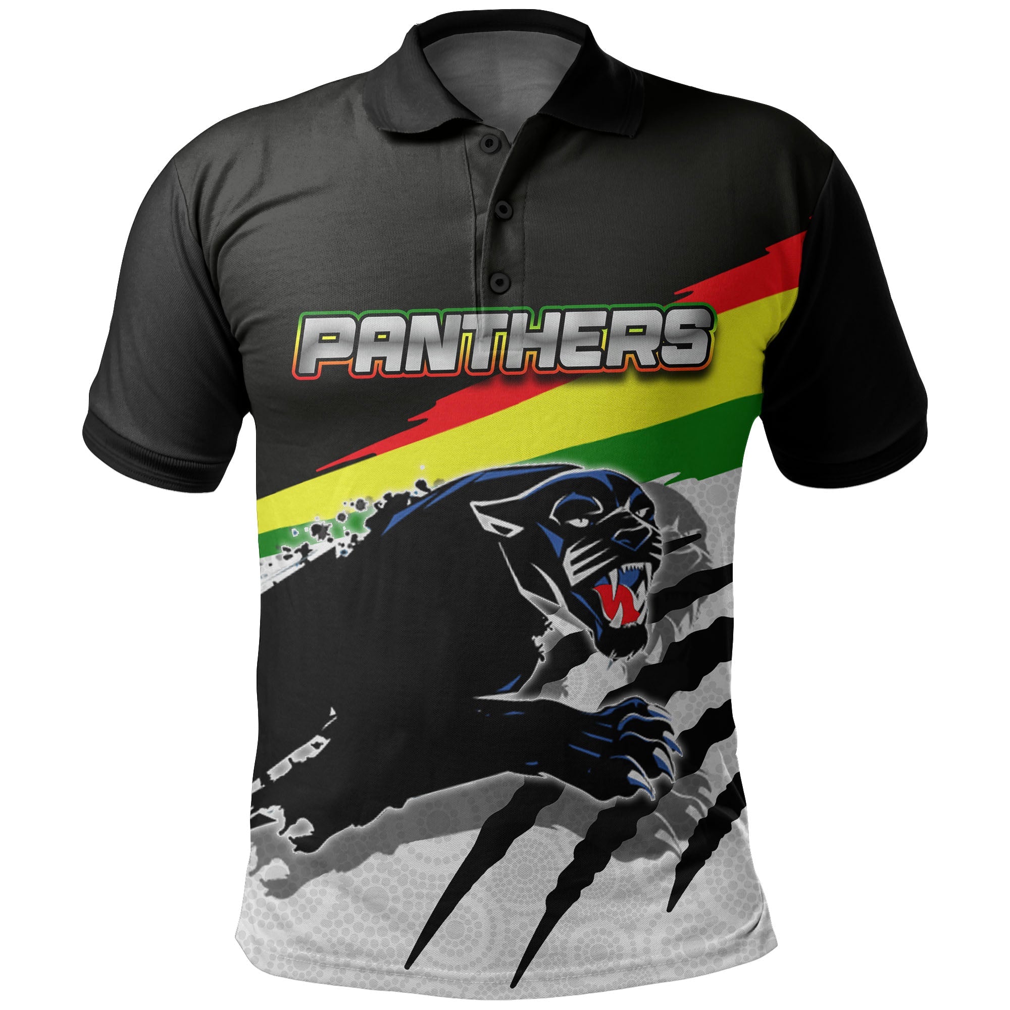 panthers-polo-shirt-aboriginal-dot-patterns