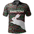 custom-personalised-south-sydney-rabbitohs-polo-shirt-aboriginal-patterns