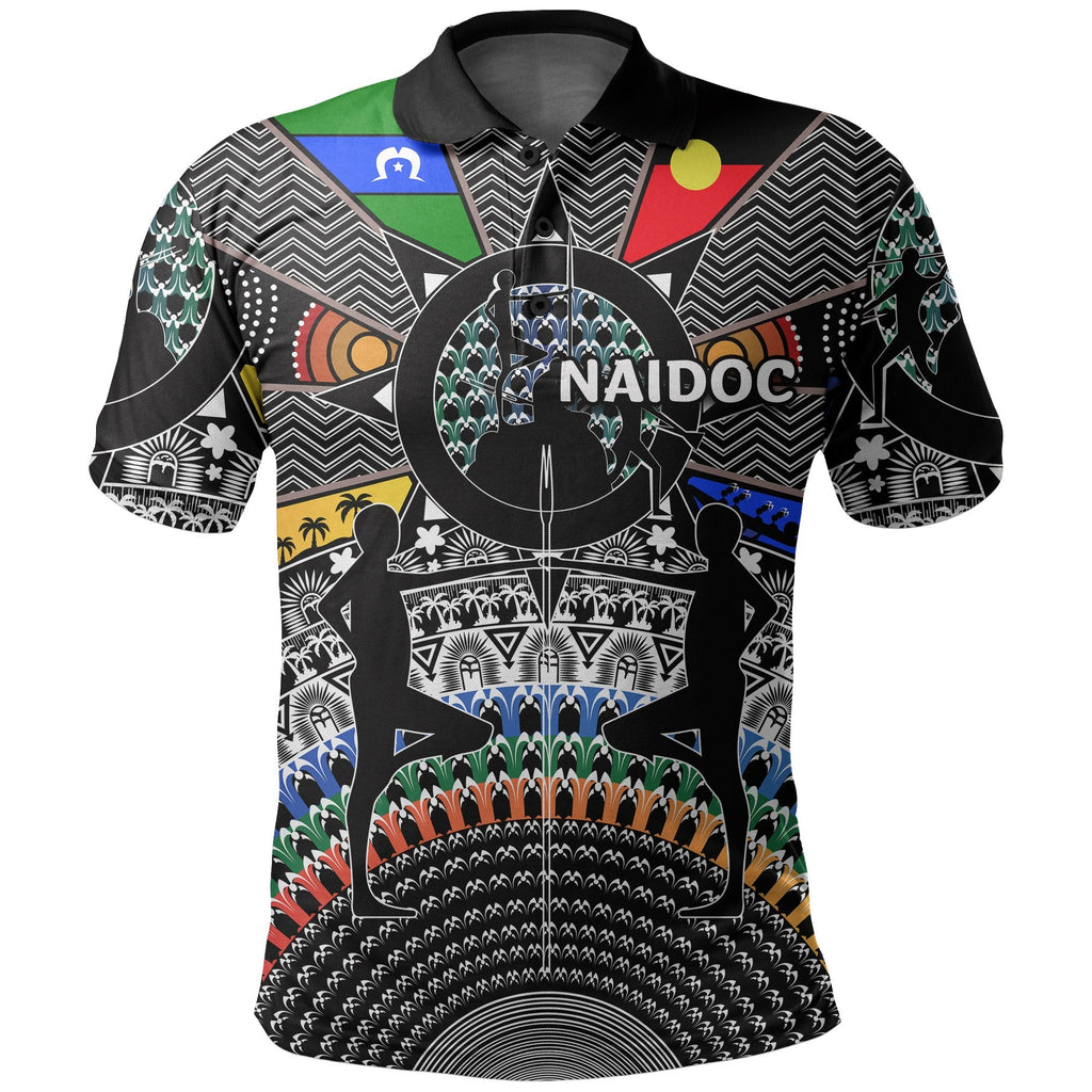 custom-personalised-naidoc-week-polo-shirt-tribal-style-1