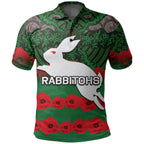 rabbitohs-polo-shirt-aboriginal-with-poppy-flower-anzac-day
