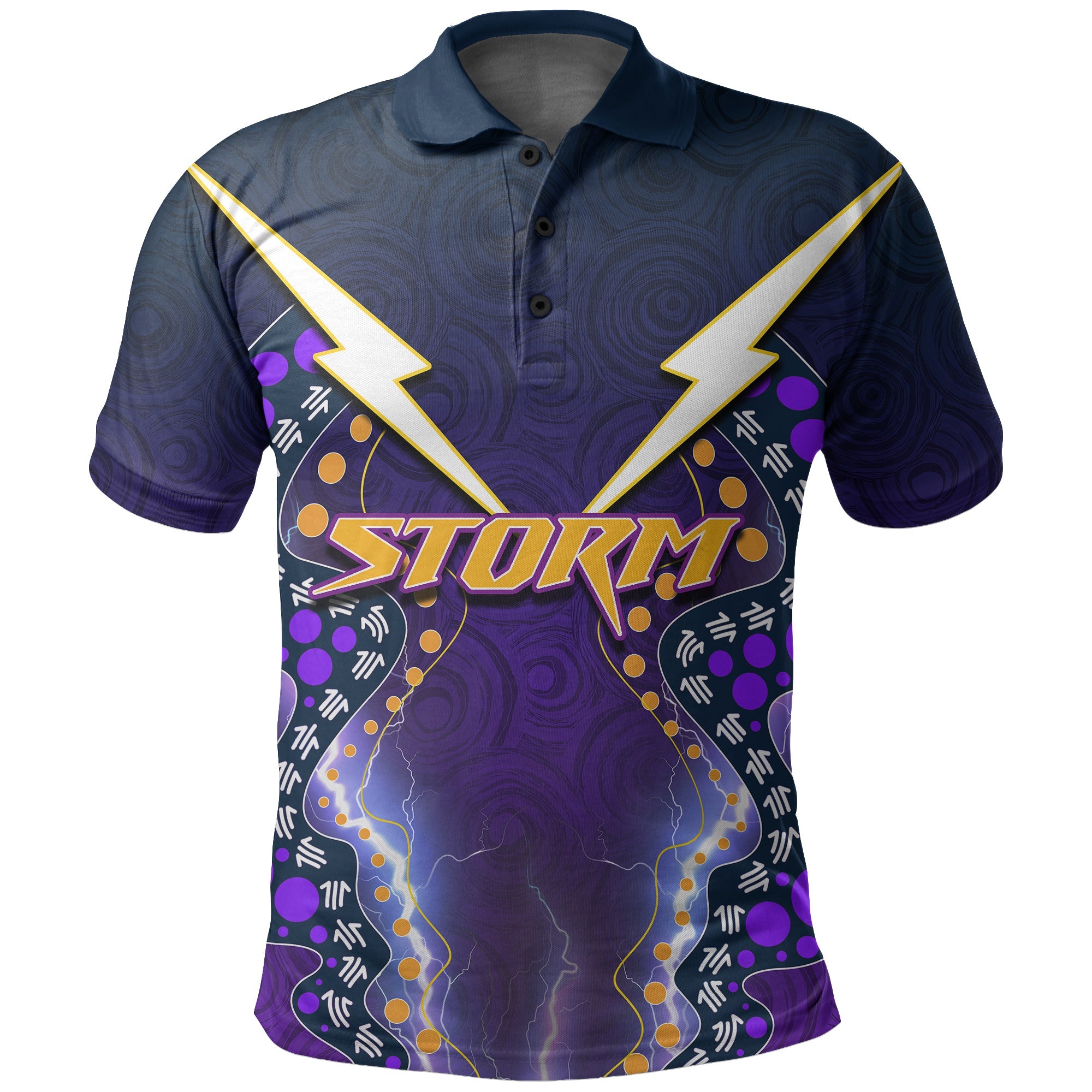 custom-personalised-melbourne-storm-polo-shirt-aboriginal-circles-patterns