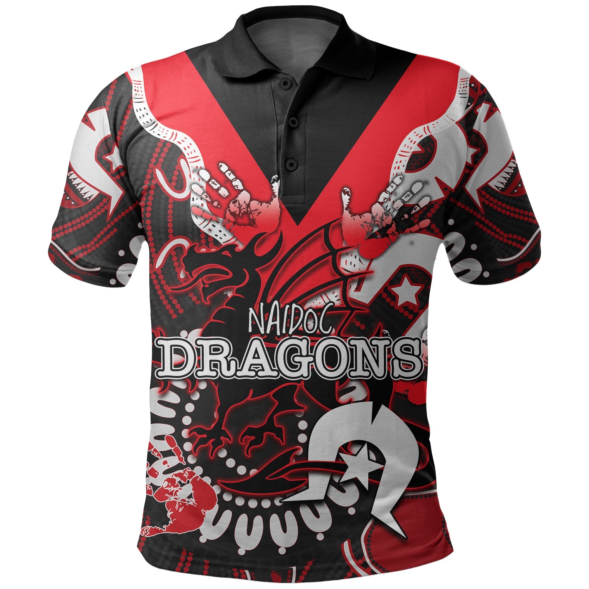 custom-personalisednaidoc-st-george-polo-shirt-naidoc-patterns-black-style