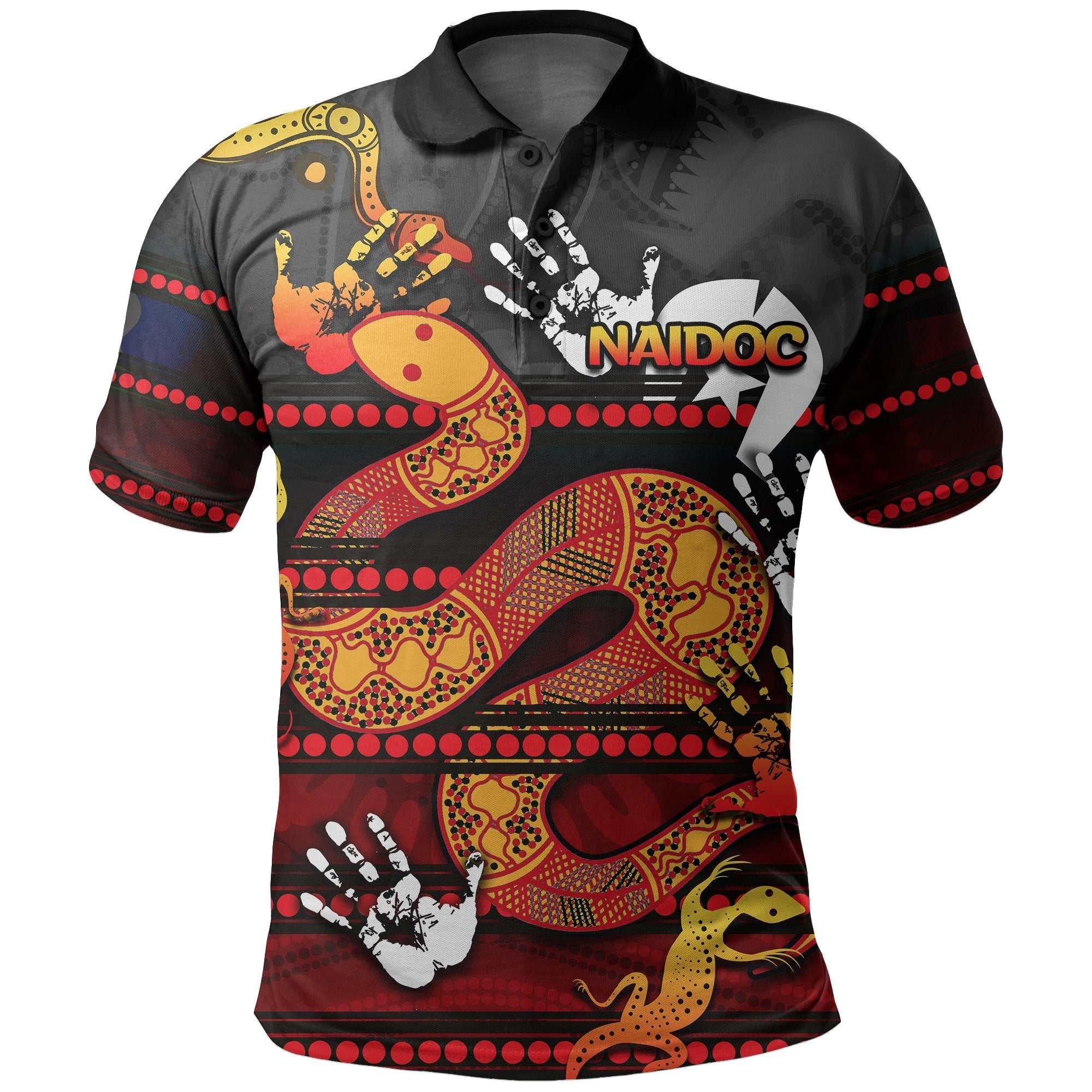 custom-personalised-naidoc-parramatta-eels-polo-shirt-aboriginal-patterns-style-black