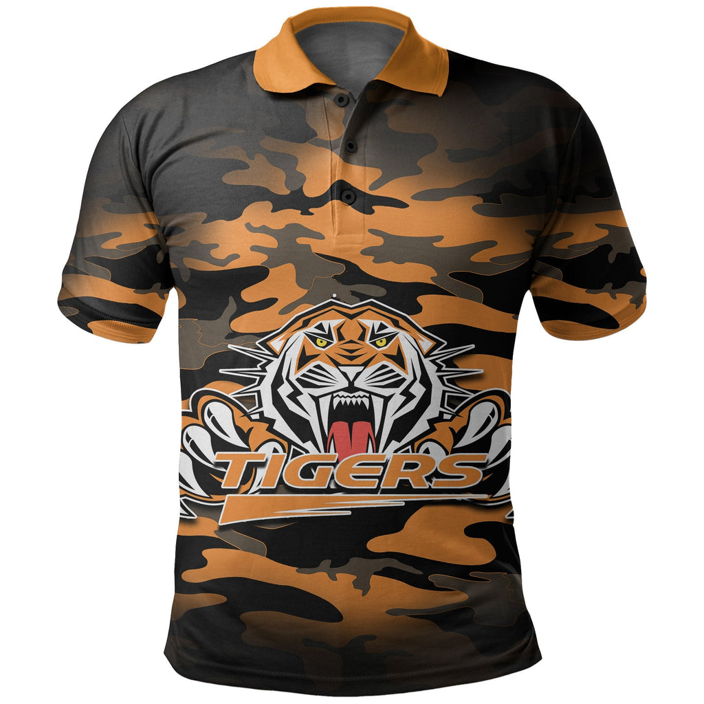 custom-personalised-wests-tigers-polo-shirt-anzac-day-army-patterns