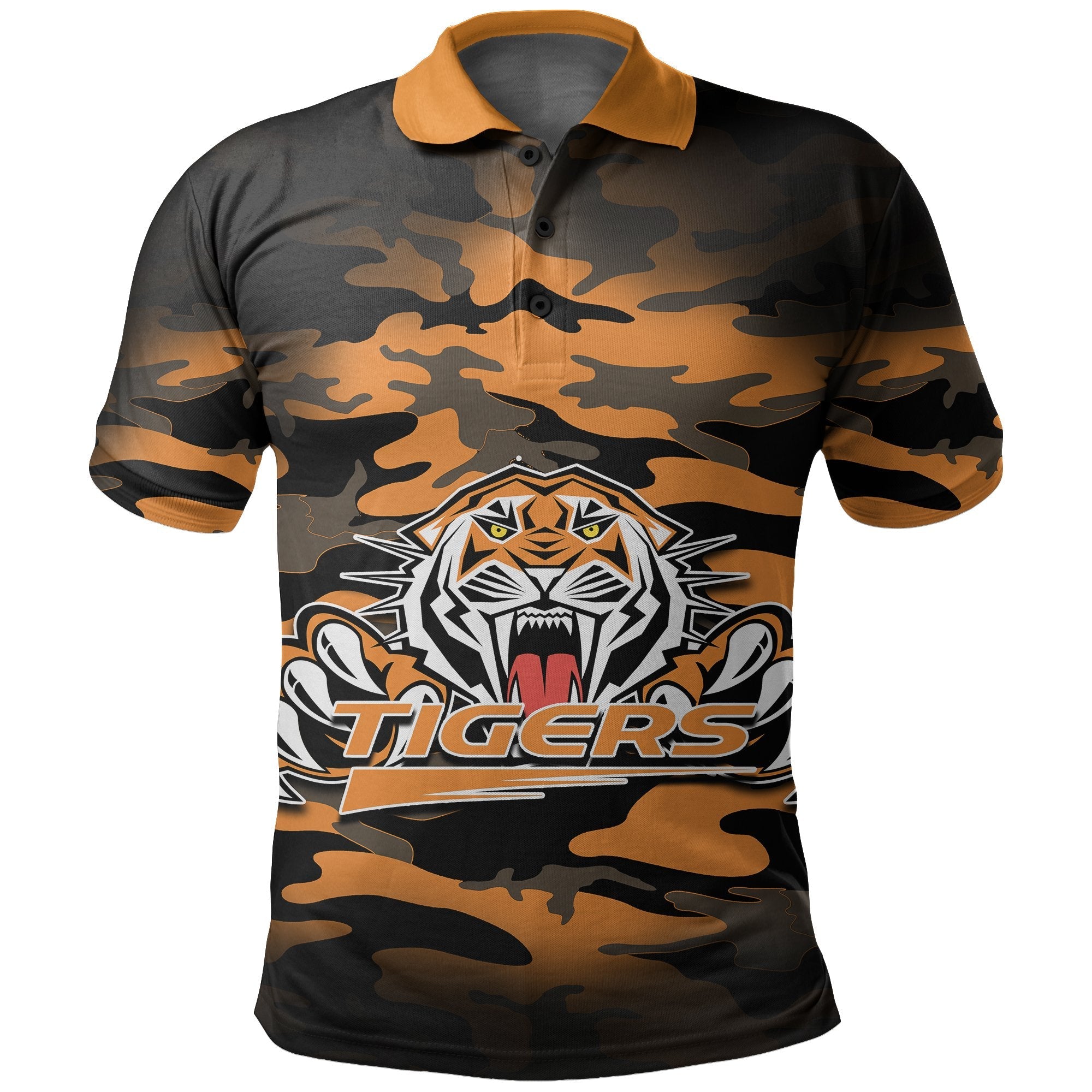 custom-personalised-wests-tigers-polo-shirt-anzac-day-army-patterns