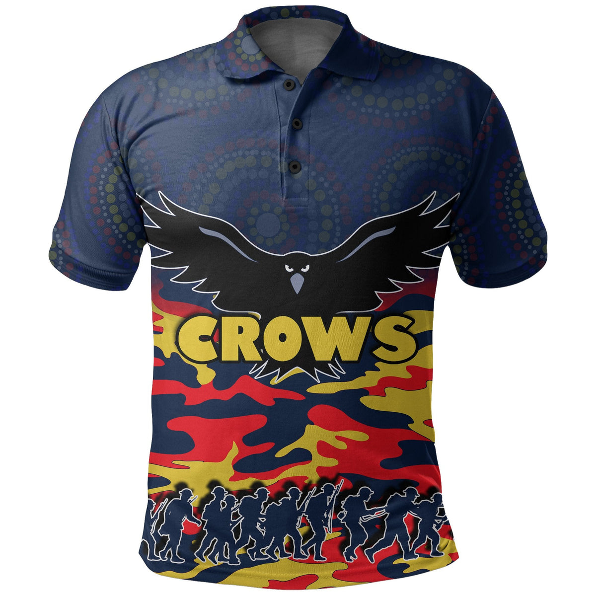 adelaide-crows-polo-shirt-anzac-day-army-style