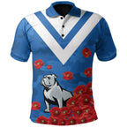 bulldogs-polo-shirt-poppy-flowers