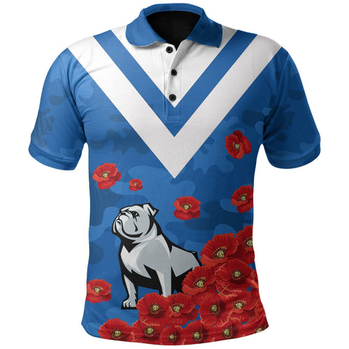 bulldogs-polo-shirt-poppy-flowers