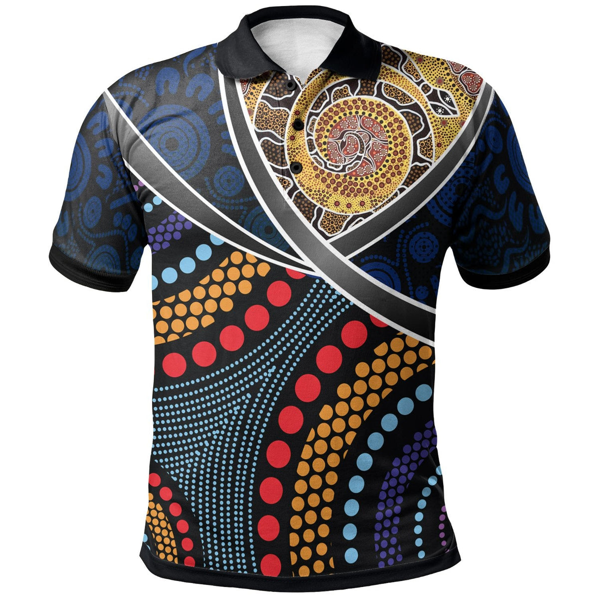 polo-aboriginal-dot-panting-art-with-snake