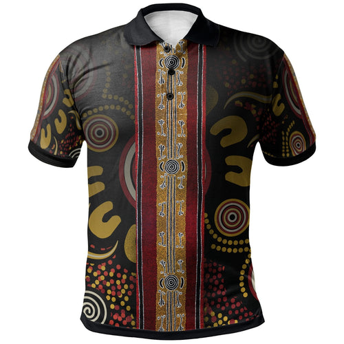 polo-aboriginal-dot-panting-art-stripe-lines