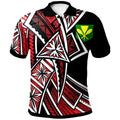 hawaii-polo-shirt-tribal-flower-special-pattern-red-color