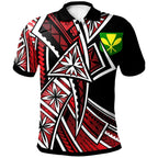 hawaii-polo-shirt-tribal-flower-special-pattern-red-color
