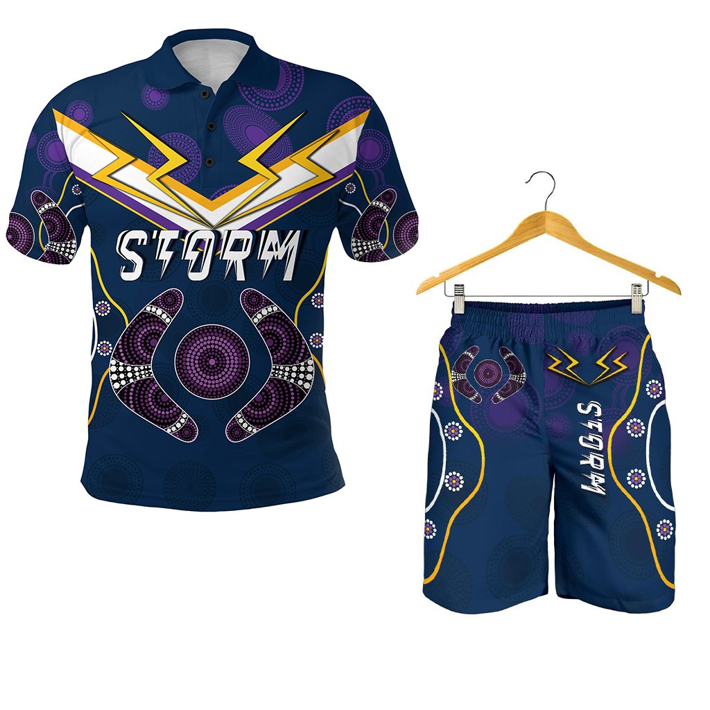 combo-polo-shirt-and-men-short-storm-melbourne-indigenous-champion