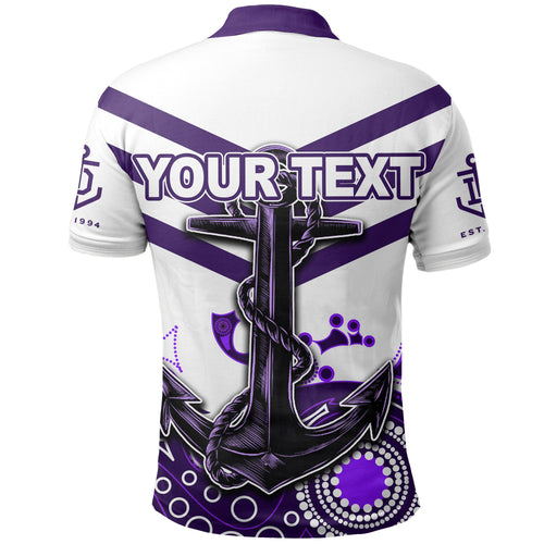custom-personalised-fremantle-polo-shirt-freo-aboriginal-simple-white-style